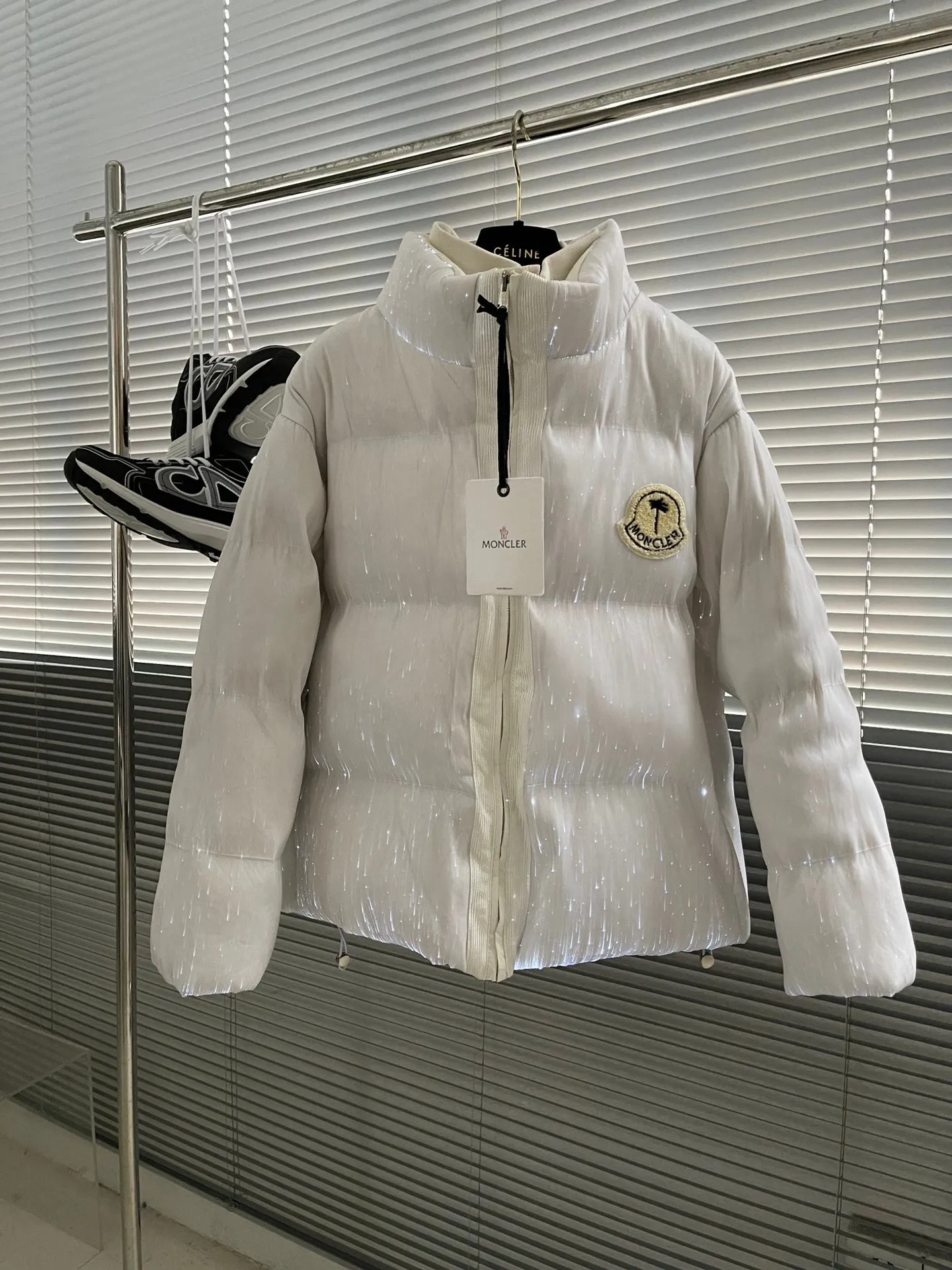 mon 70 Palm Angels Classicmaya White , , 。 Moncler logo ⚠️⚠️ Same Style